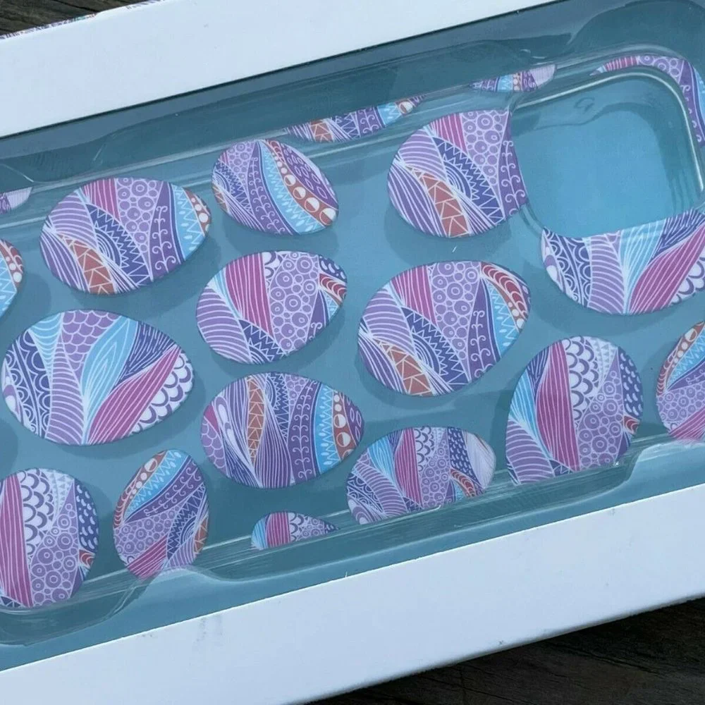 LMNT Phone Case For Iphone 12 mini Multi Color Easter Egg Back Case New in Box